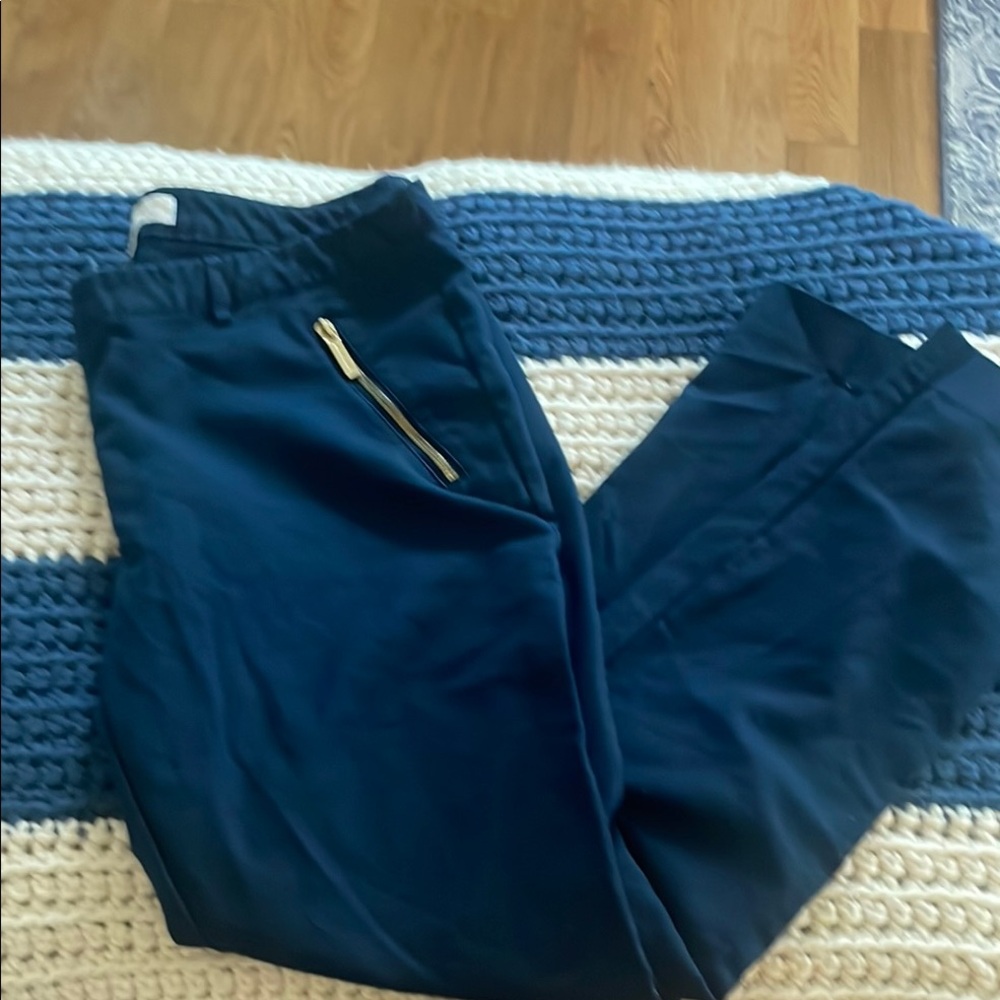 Michael Kors Navy Straight Leg Pants